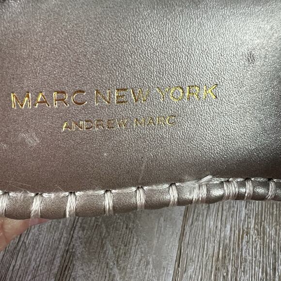 Marc New York Sandals Maggie Size 7.5 Champagne Chain Espadrille Slides - Picture 7 of 8